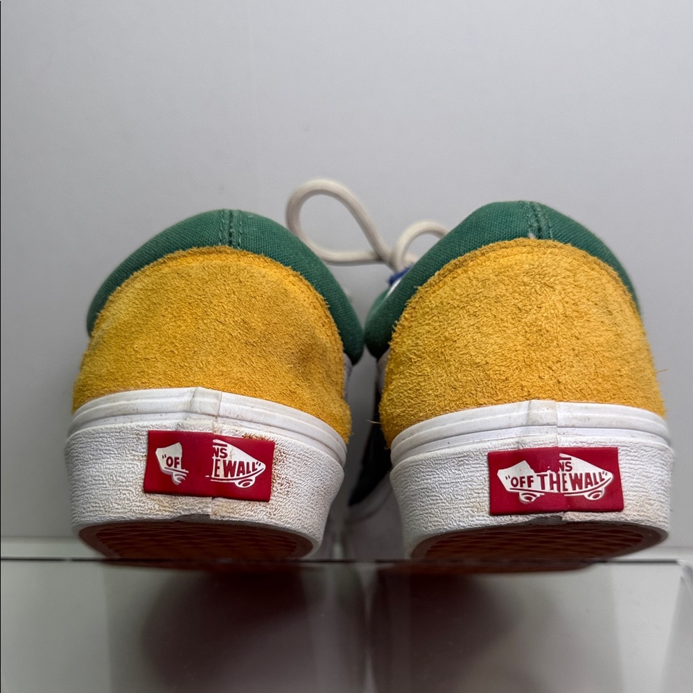 Vans Low Top Sneakers in Blue, Green, Yellow and Red - Picture 3 of 9